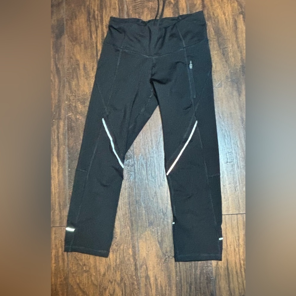 Champion Black Women’s Leggings with white accents - Picture 2 of 7